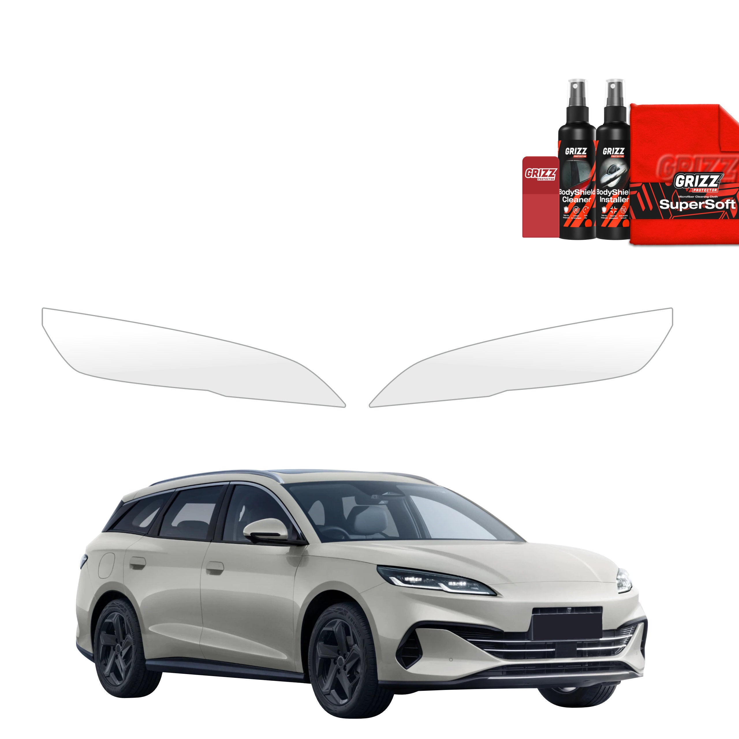 2in1 Schutzfolie Grizz Protector für Scheinwerfer - BYD Seal 06 Dm-i Touring (2025-2026)