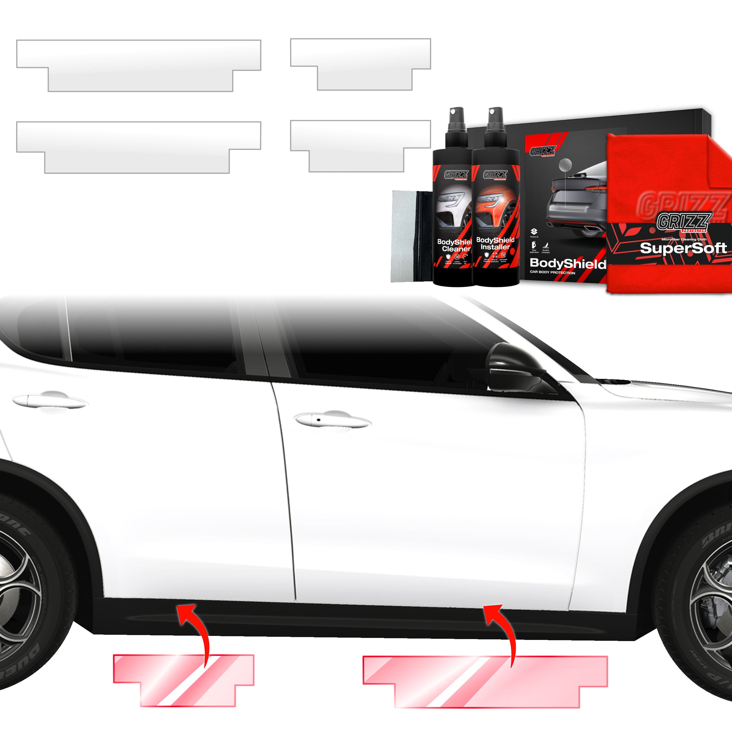 4in1 Schutzfolie Grizz Protector für Schweller - Alfa Romeo Stelvio (2023-2026)