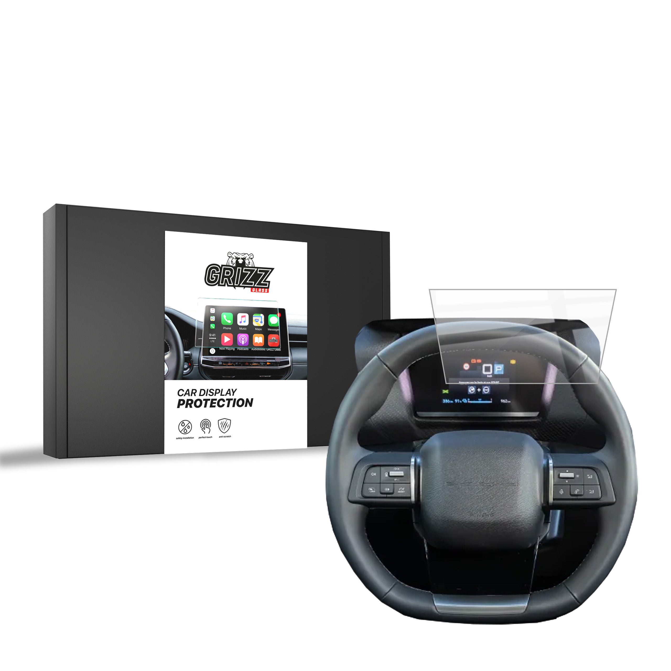 Keramische Autodisplayfolie für Citroen C4 3 Virtual Cockpit (2021-2026), Grizz Protector