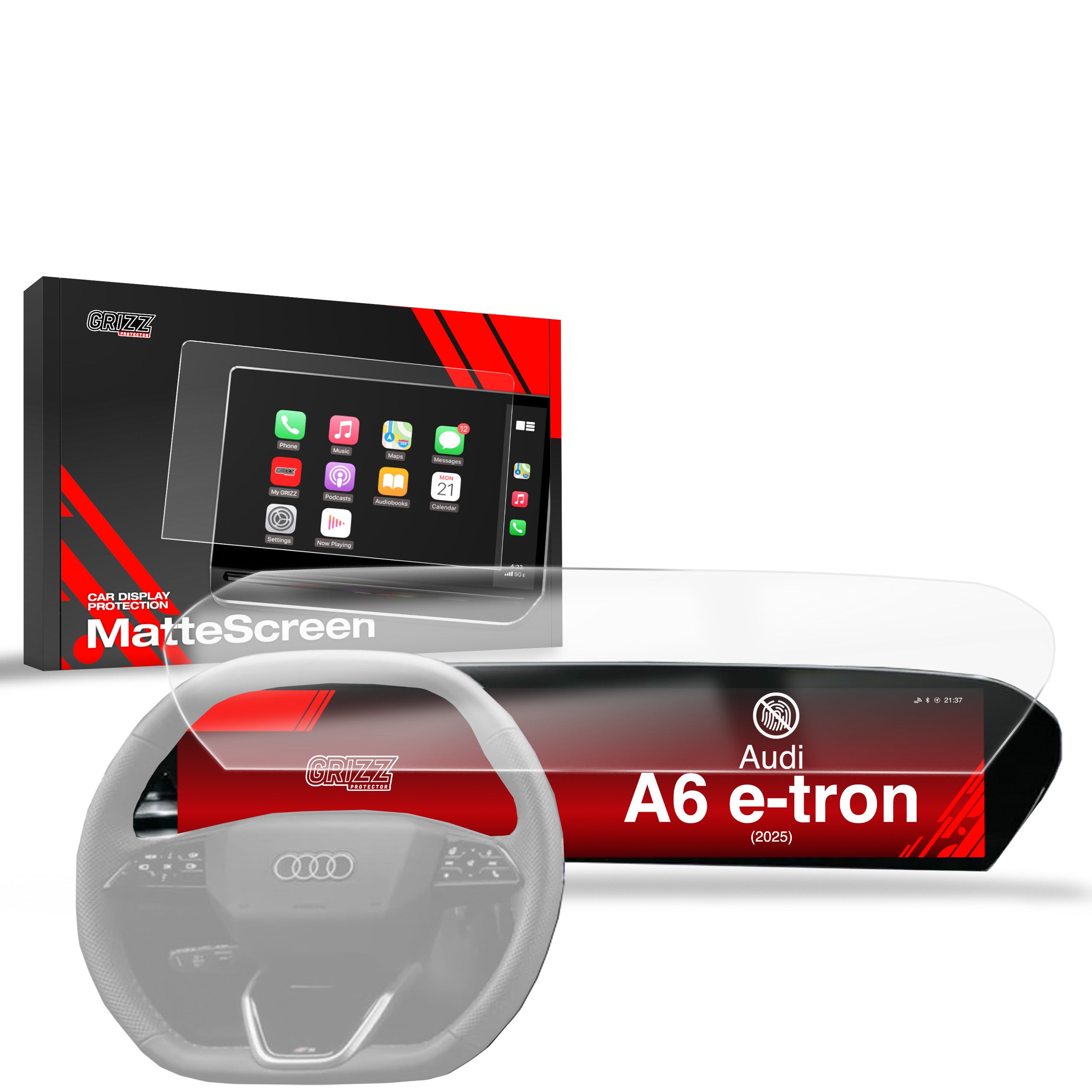 Matte Autodisplayfolie für Audi A6 e-tron 14,5" (2025-2026), Grizz Protector