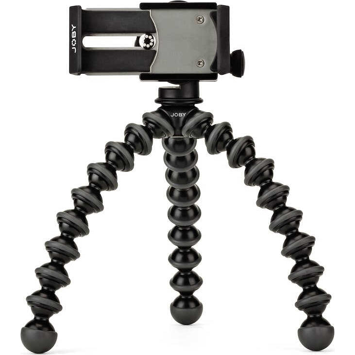 Fotostativ für Smartphones, Joby GorillaPod 1K mit GripTight PRO Klammer, Schwarz