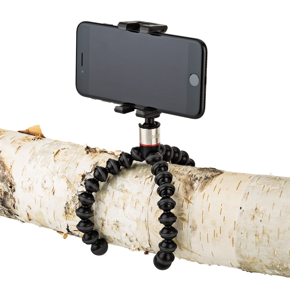 Fotostativ Joby GorillaPod 325 mit Kugelkopf und GripTight ONE Smartphone-Klammer, Schwarz