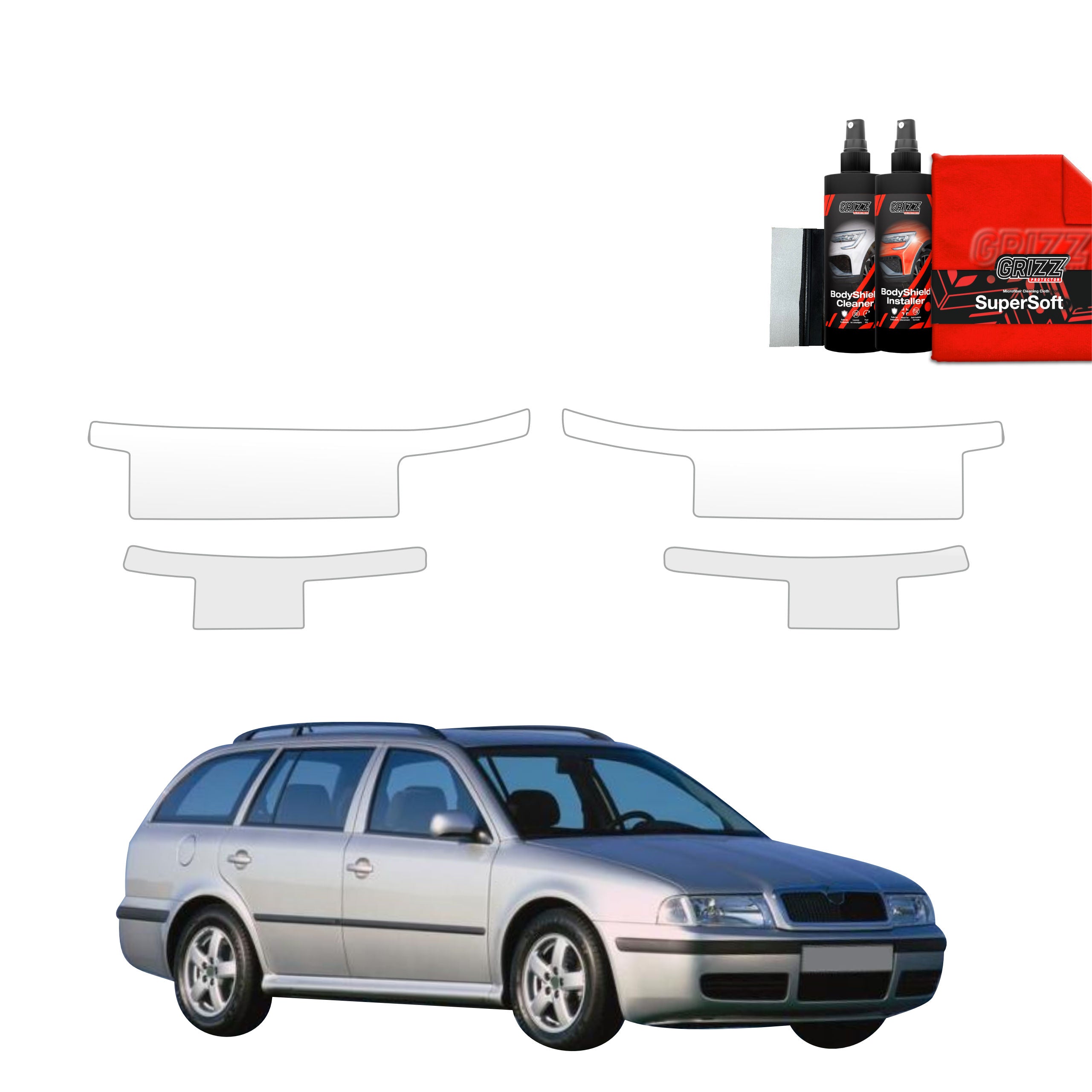4in1 Schutzfolie Grizz Protector für Schweller - Skoda Octavia Kombi (1996-2010)
