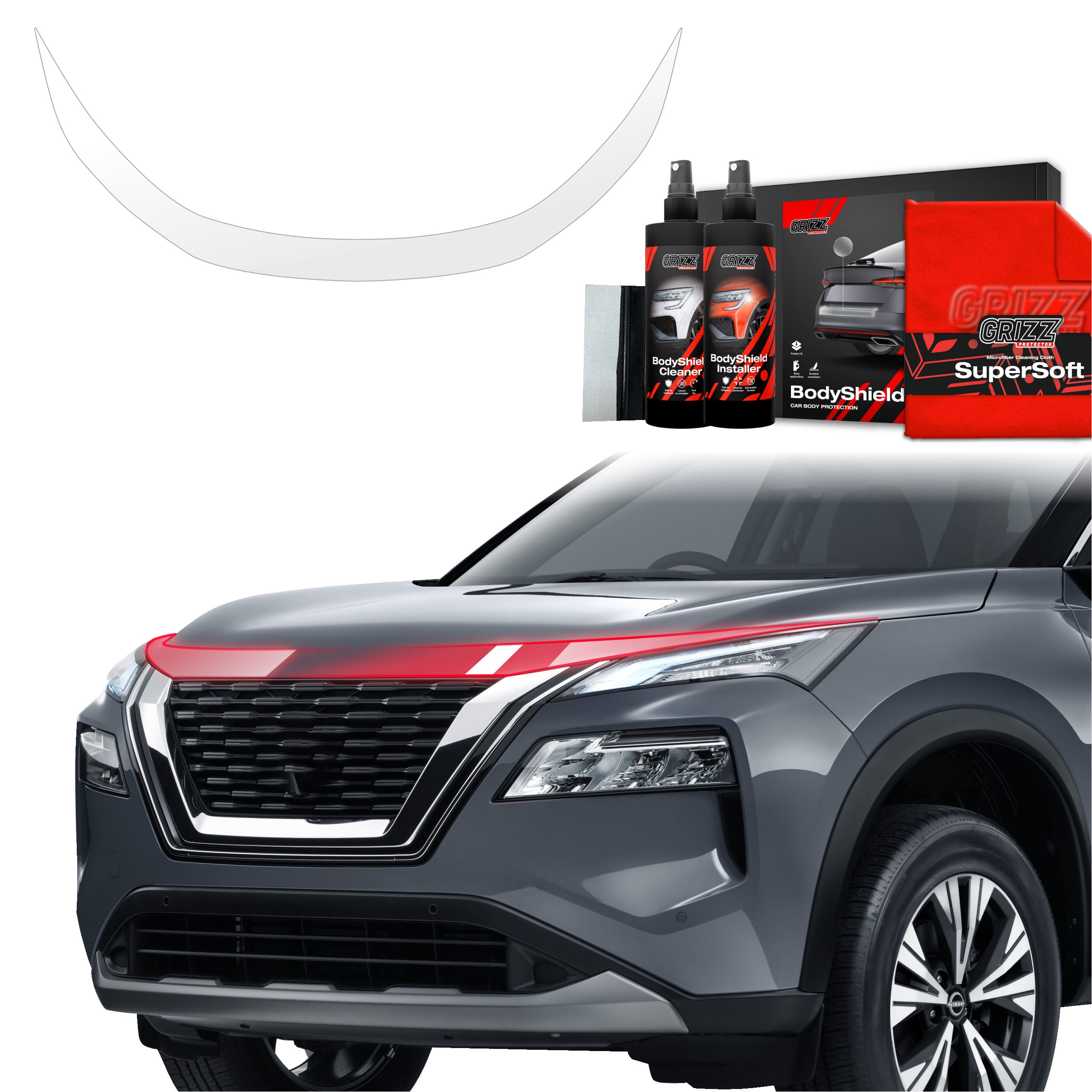 Schutzfolie Grizz Protector für Motorhaube - Nissan X-Trail Facelift (2024-2026)