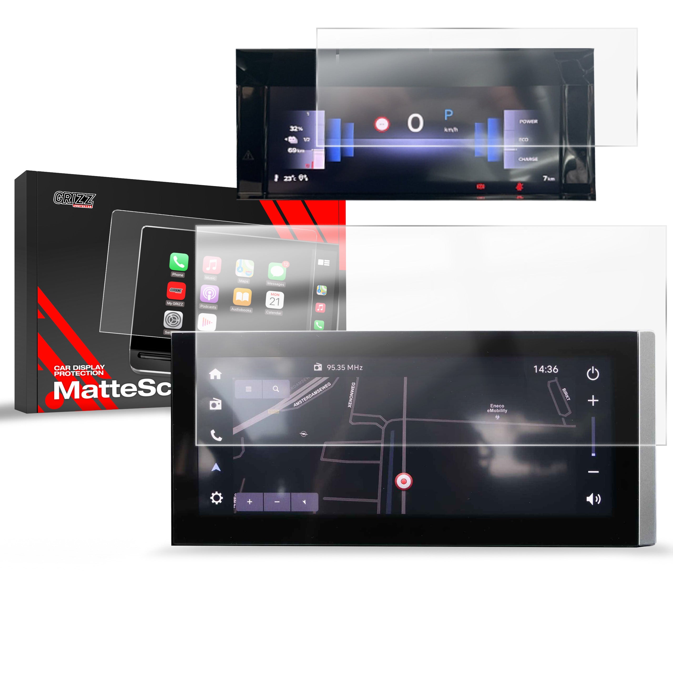 Matte Autodisplayfolie 2in1 für Opel Frontera (2025-2026), Grizz Protector