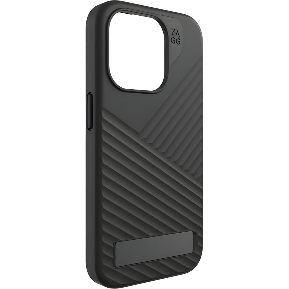 Handyhülle mit Ständer für iPhone 15 Pro, Zagg Gear4 Denali Snap Kickstand mit MagSafe, Schwarz (6/10)