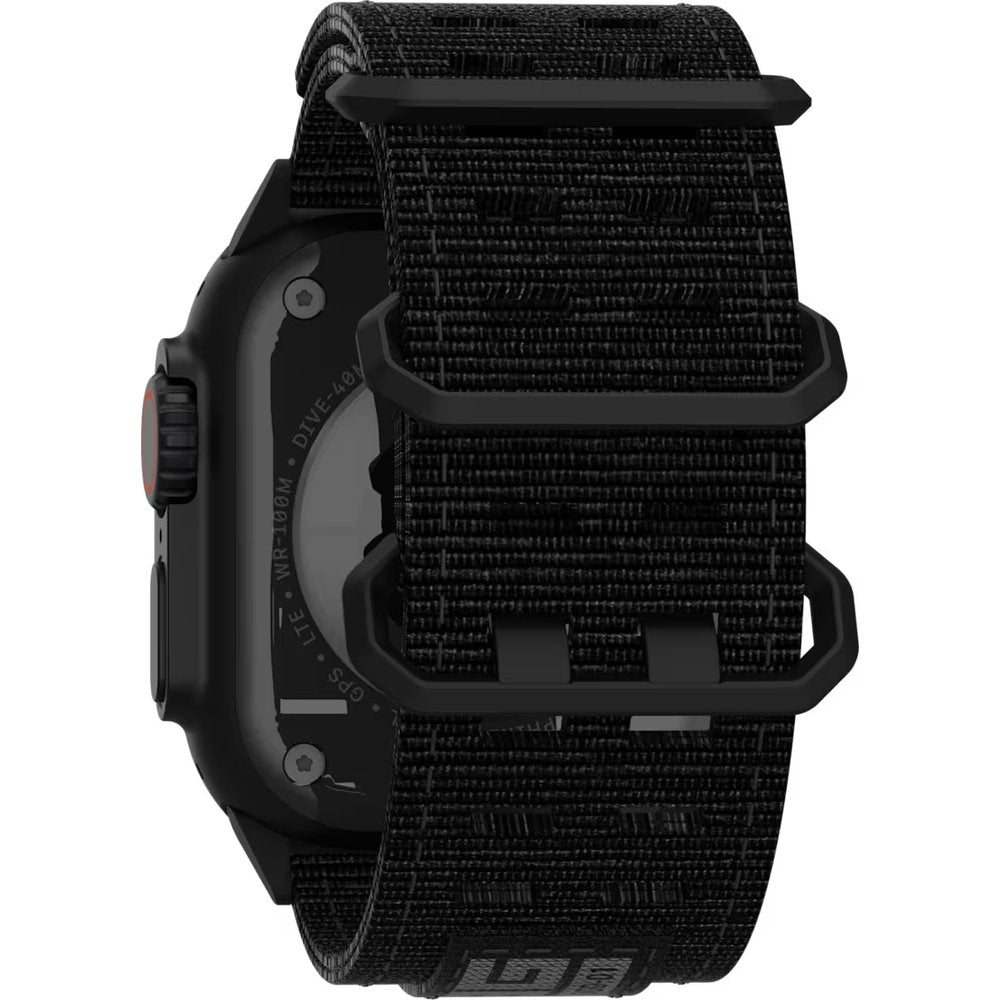 Armband für Apple Watch 44/45/46/49 mm, UAG Metropolis, Schwarz mit schwarzer Schnalle (3/7)