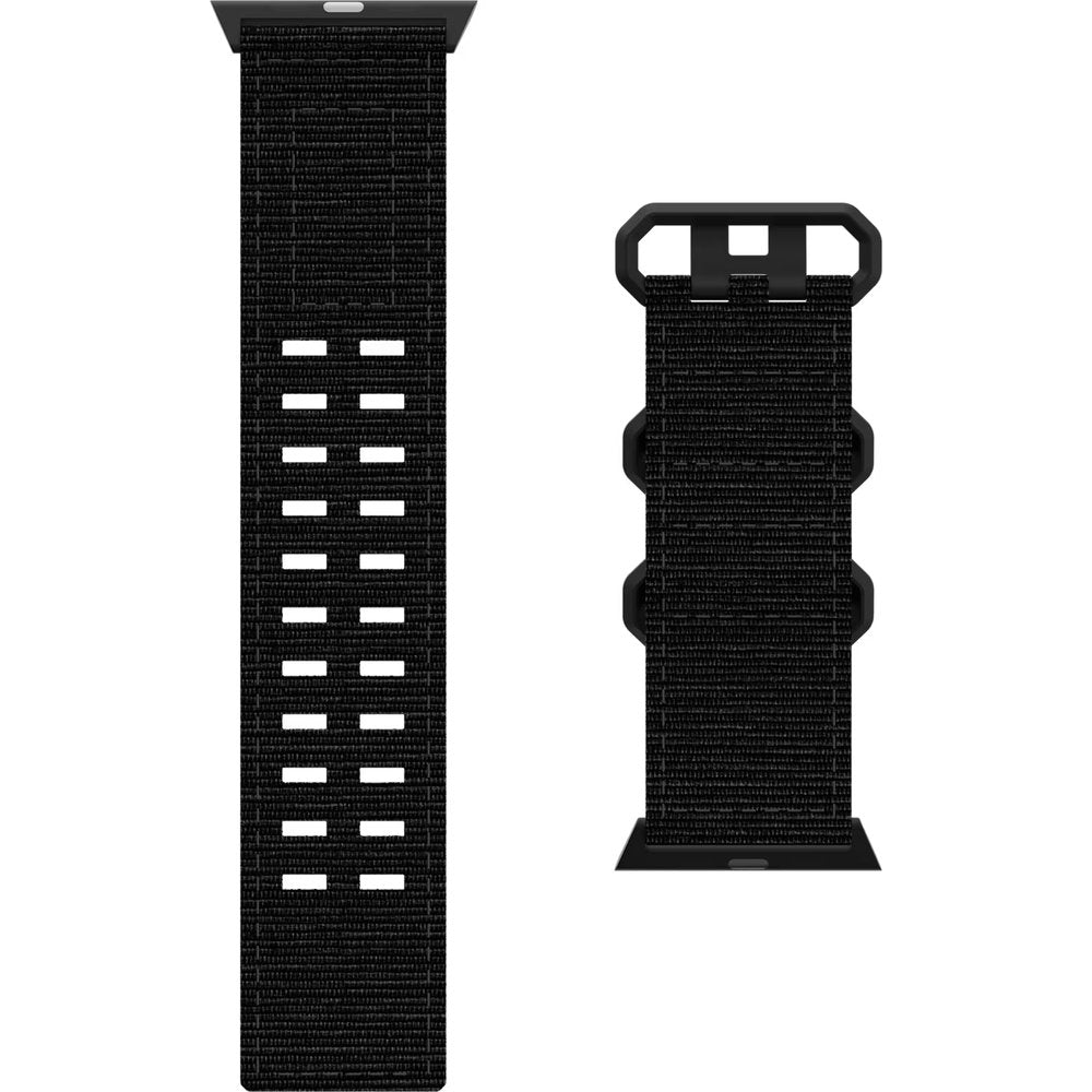 Armband für Apple Watch 44/45/46/49 mm, UAG Metropolis, Schwarz mit schwarzer Schnalle (6/7)