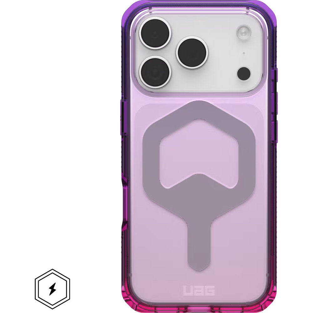 Handyhülle für iPhone 18 Pro / 17 Pro, UAG Plyo mit MagSafe, Violett und Rosa Ombré (3/10)
