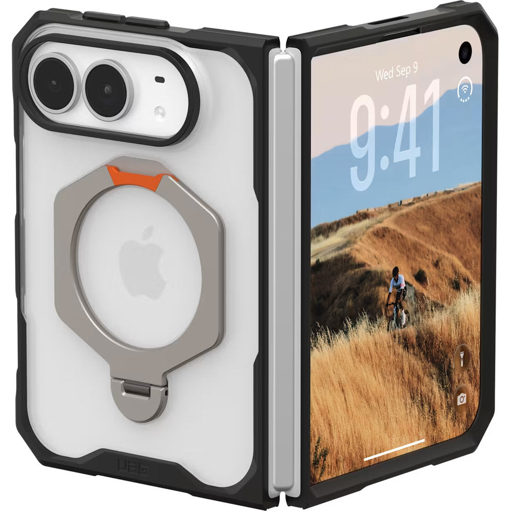 Handyhülle für iPhone Duo, UAG Mouve XTE mit MagSafe, Transparent mit Schwarzen Rahmen (6/9)