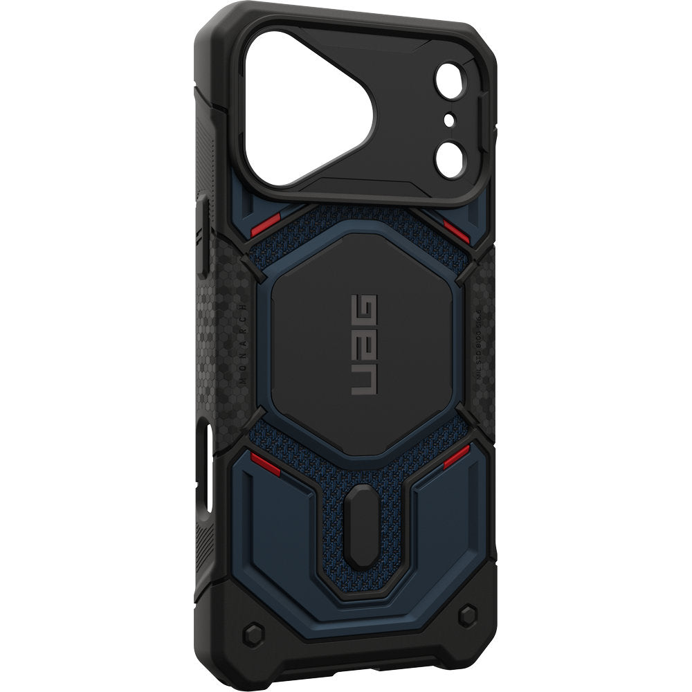 Gepanzerte Handyhülle für iPhone 18 Pro Max / 17 Pro Max, UAG Monarch Pro Kevlar Mag mit MagSafe, Dunkelblau und Schwarz mit Kevlar (10/16)