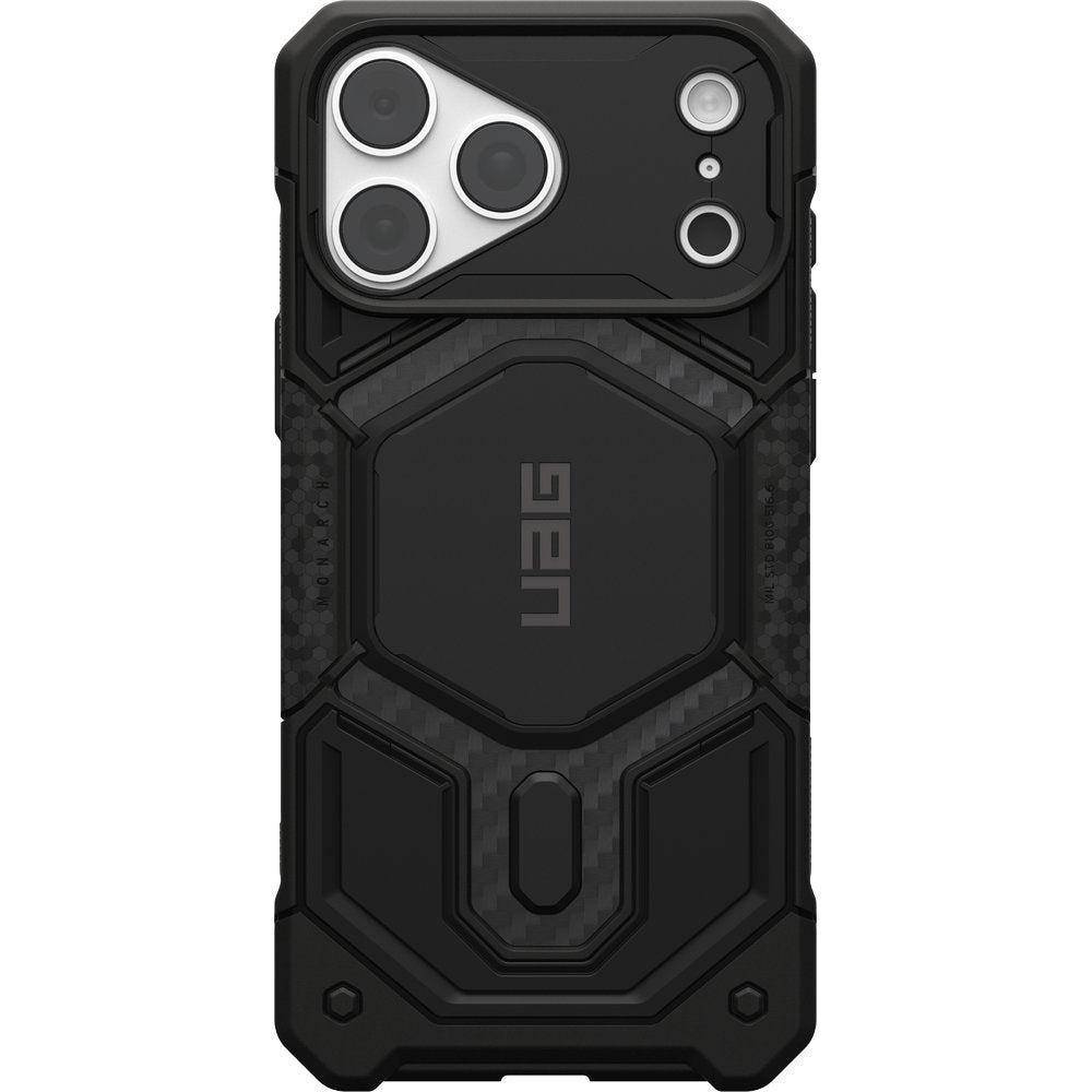 Gepanzerte Handyhülle für iPhone 18 Pro Max / 17 Pro Max, UAG Monarch Pro Carbon Mag mit MagSafe, Schwarz (2/16)