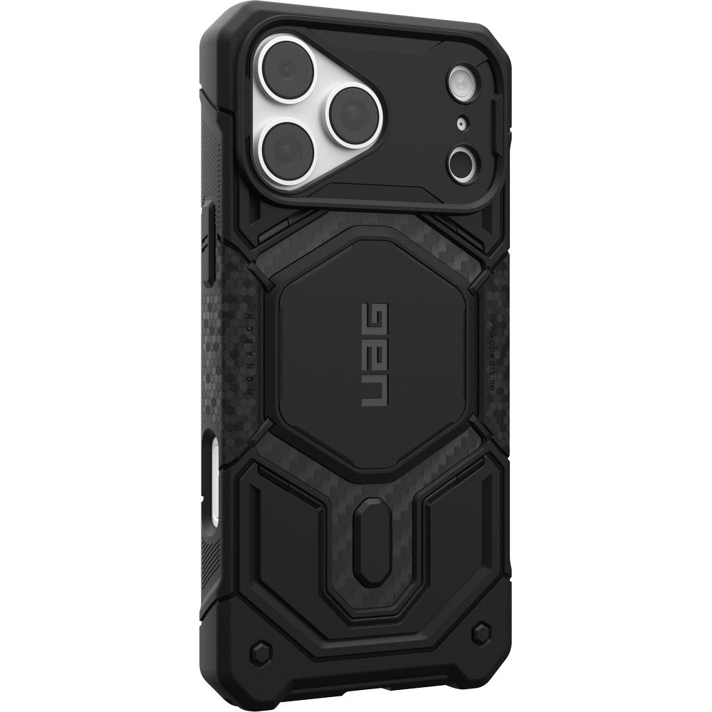 Gepanzerte Handyhülle für iPhone 18 Pro Max / 17 Pro Max, UAG Monarch Pro Carbon Mag mit MagSafe, Schwarz (3/16)
