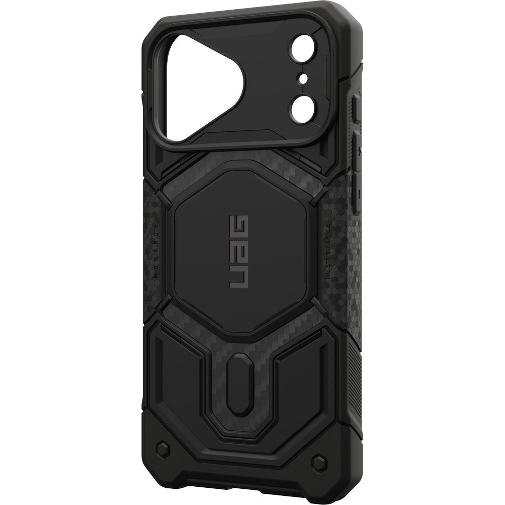 Gepanzerte Handyhülle für iPhone 18 Pro Max / 17 Pro Max, UAG Monarch Pro Carbon Mag mit MagSafe, Schwarz (11/16)
