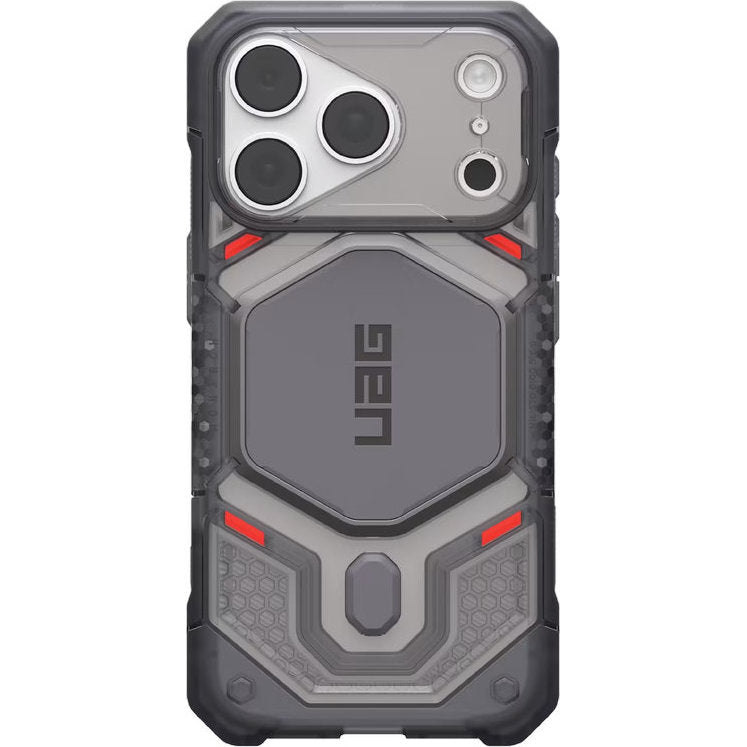 Handyhülle für iPhone 18 Pro / 17 Pro, UAG Monarch Pro mit MagSafe, Rauchfarben und Grau (1/7)
