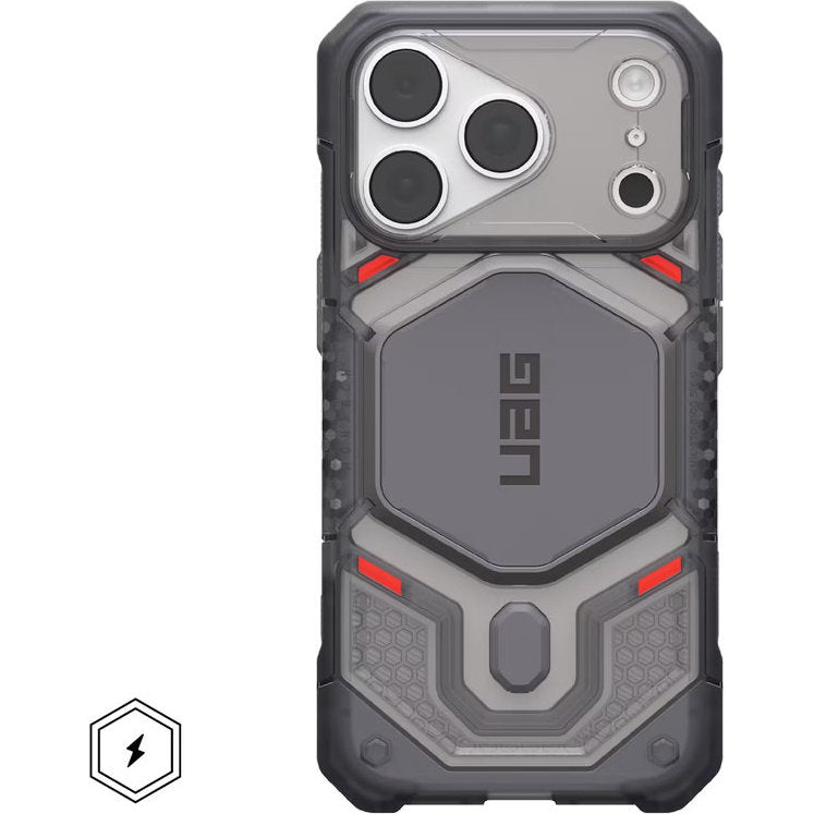 Handyhülle für iPhone 18 Pro / 17 Pro, UAG Monarch Pro mit MagSafe, Rauchfarben und Grau (3/7)