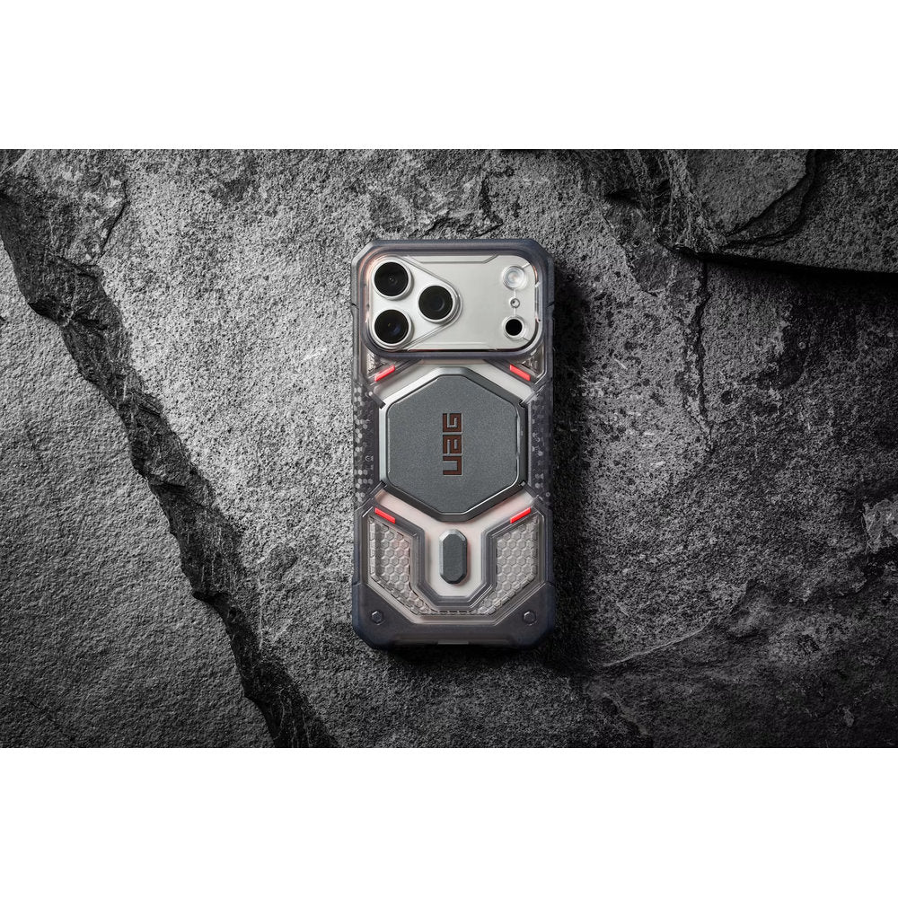 Handyhülle für iPhone 18 Pro / 17 Pro, UAG Monarch Pro mit MagSafe, Rauchfarben und Grau (6/7)