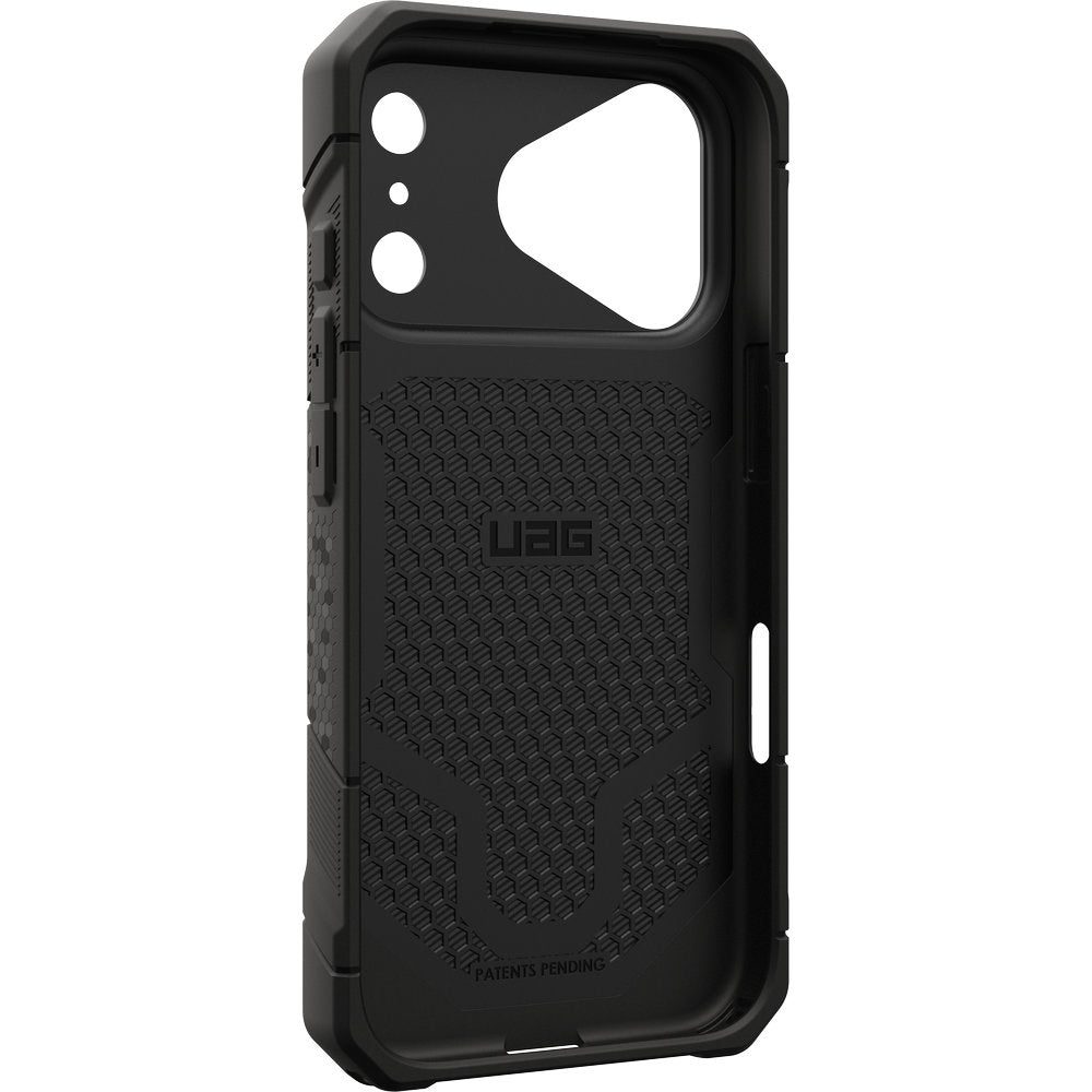 Gepanzerte Handyhülle für iPhone 18 Pro / 17 Pro, UAG Monarch Pro Kevlar Mag mit MagSafe, Dunkelblau und Schwarz mit Kevlar (14/16)