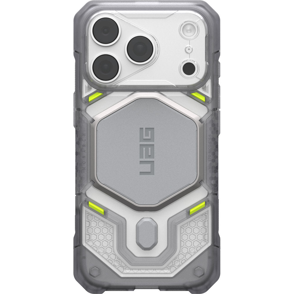 Handyhülle für iPhone 18 Pro / 17 Pro, UAG Monarch Pro mit MagSafe, Transparent und Grau (2/16)