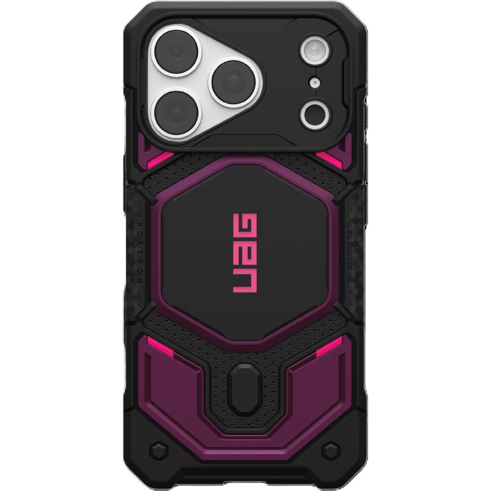 Handyhülle für iPhone 18 Pro / 17 Pro, UAG Monarch Pro mit MagSafe, Violett und Schwarz (1/9)