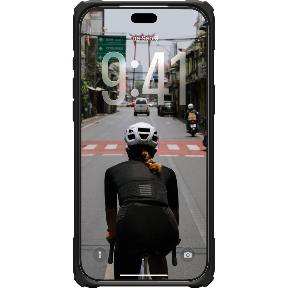 Handyhülle mit Ring für iPhone 18 Pro Max / 17 Pro Max, UAG Plasma XTE 360 mit MagSafe, Transparent und Schwarz mit grünen Element (4/15)