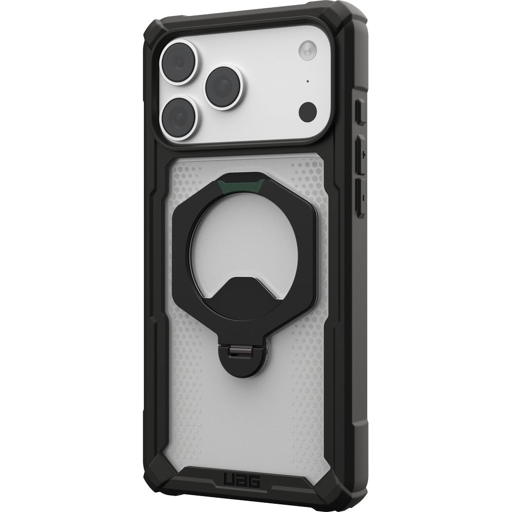 Handyhülle mit Ring für iPhone 18 Pro Max / 17 Pro Max, UAG Plasma XTE 360 mit MagSafe, Transparent und Schwarz mit grünen Element (11/15)