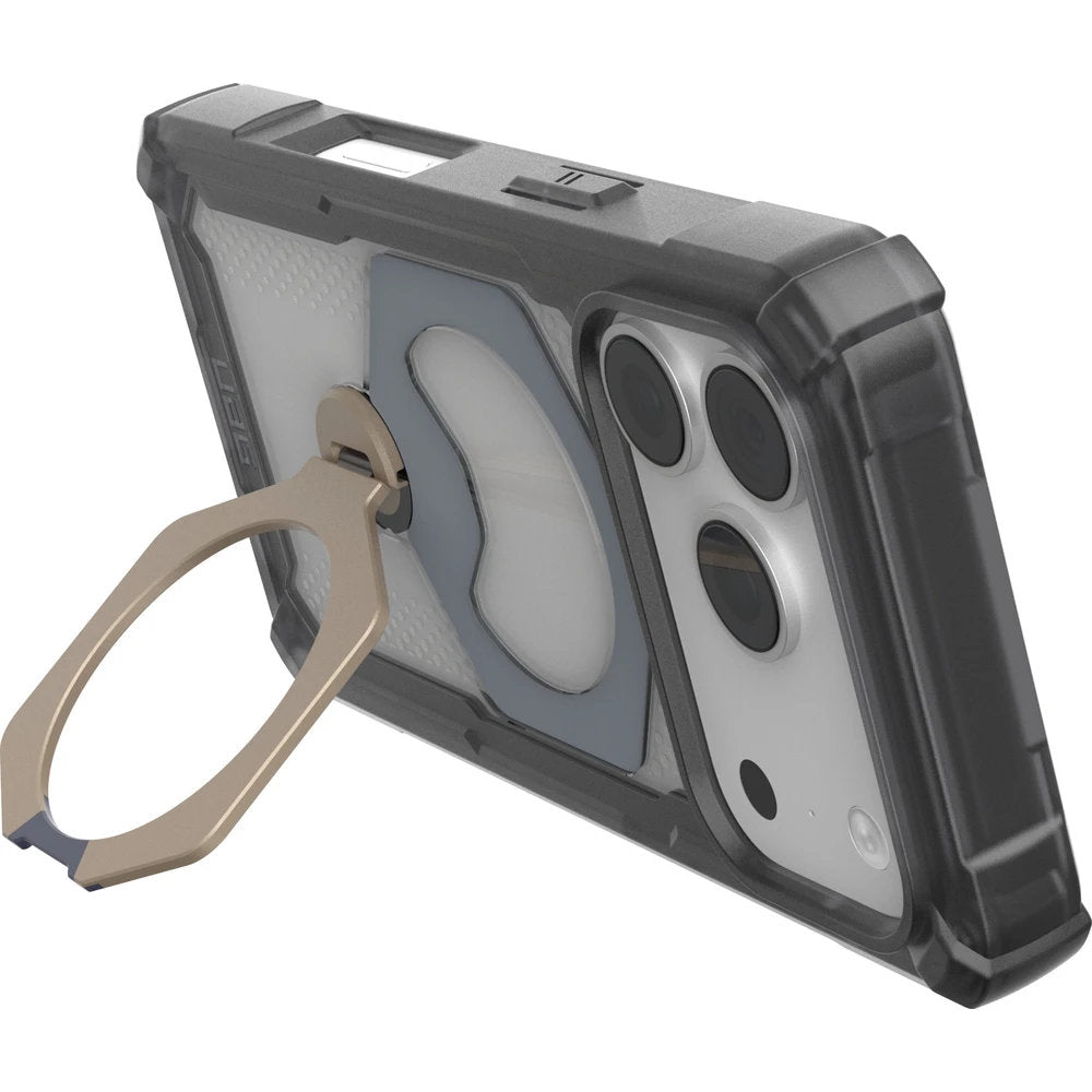 Handyhülle mit Ring für iPhone 18 Pro / 17 Pro, UAG Plasma XTE 360 mit MagSafe, Transparent und Grau mit titan Element (2/15)