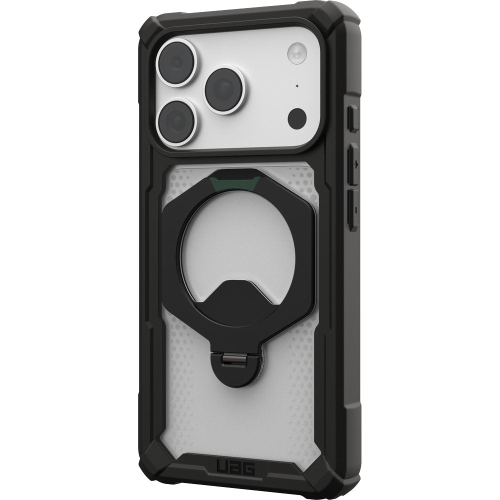 Handyhülle mit Ring für iPhone 18 Pro / 17 Pro, UAG Plasma XTE 360 mit MagSafe, Transparent und Schwarz mit grünen Element (11/15)