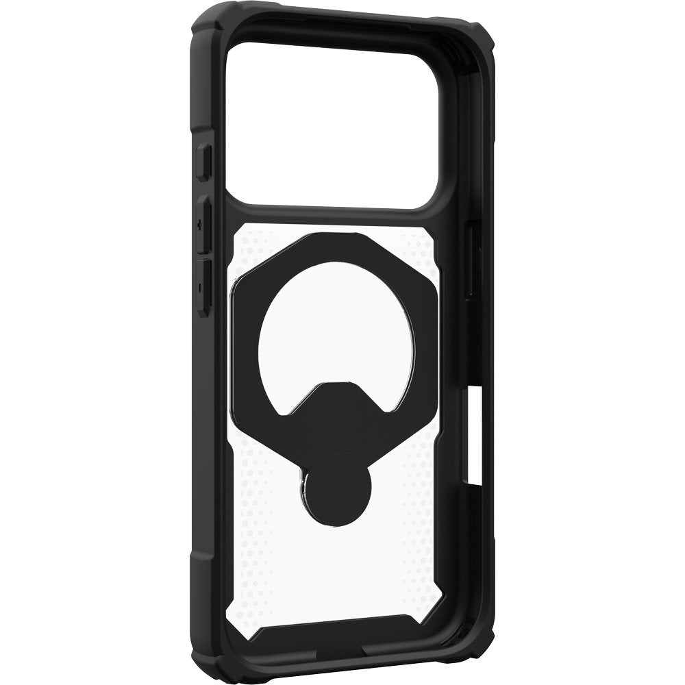 Handyhülle mit Ring für iPhone 18 Pro / 17 Pro, UAG Plasma XTE 360 mit MagSafe, Transparent und Schwarz mit grünen Element (15/15)