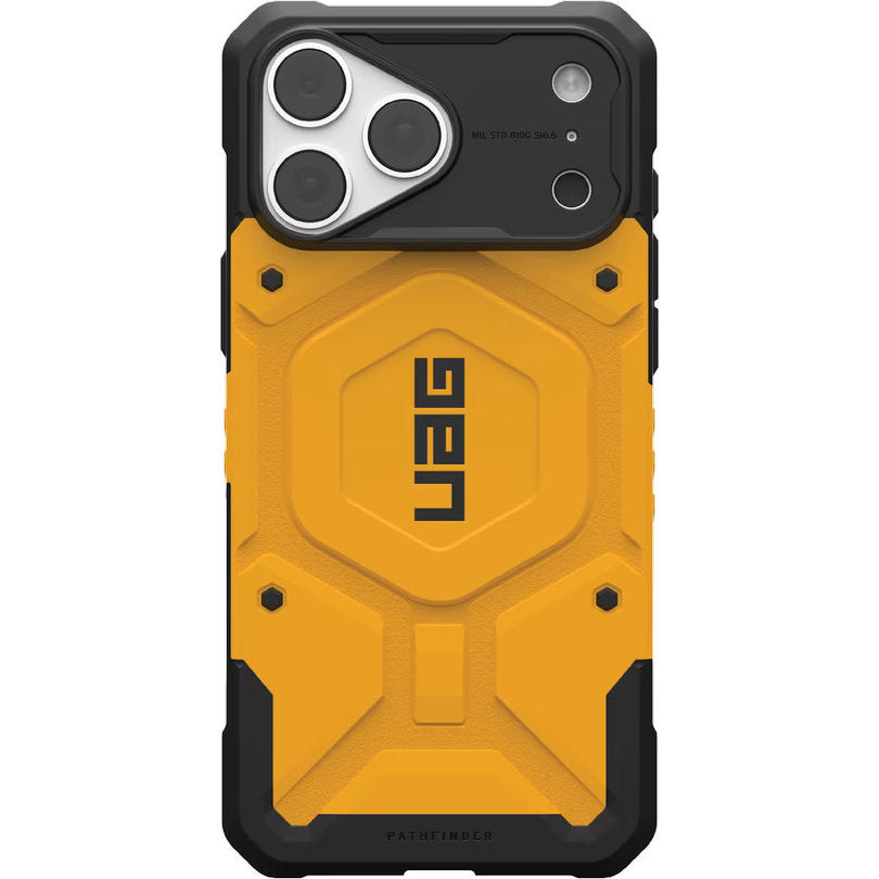 Handyhülle für iPhone 18 Pro Max / 17 Pro Max, UAG Pathfinder mit MagSafe, Gelb mit Schwarzen Elementen (1/5)