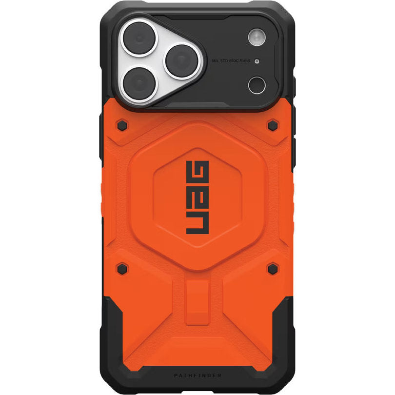 Handyhülle für iPhone 18 Pro Max / 17 Pro Max, UAG Pathfinder mit MagSafe, Orange mit Schwarzen Elementen (1/5)