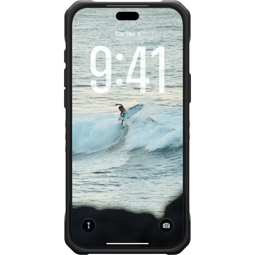 Handyhülle für iPhone 18 Pro Max / 17 Pro Max, UAG Pathfinder mit MagSafe, Orange mit Schwarzen Elementen (4/5)