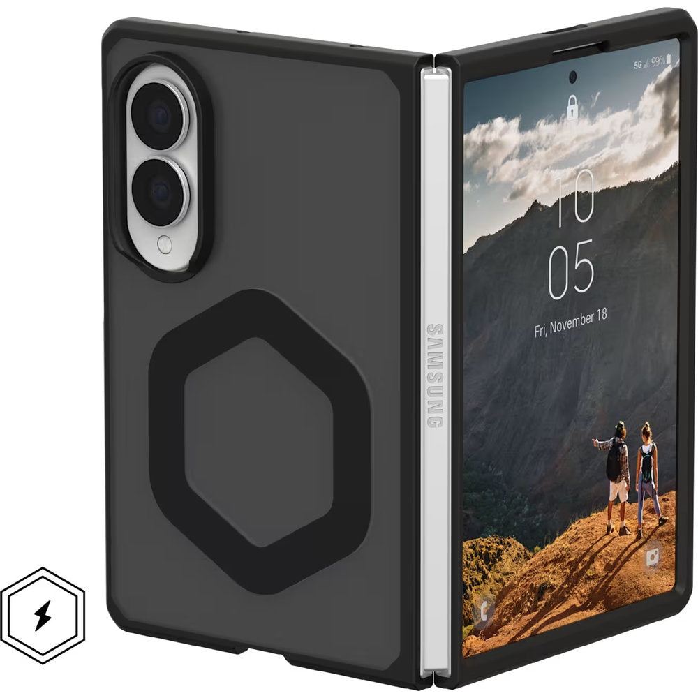 Handyhülle für Galaxy Z Fold8, UAG Mouve, Durchscheinend mit schwarzen Rahmen (12/12)