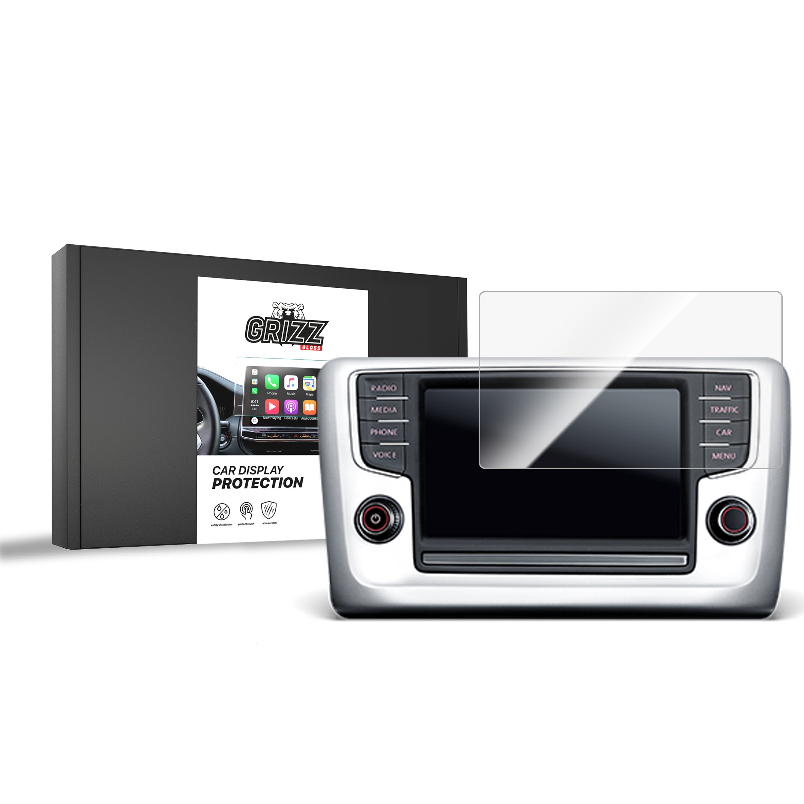 Keramische Autodisplayfolie für Volkswagen Golf 6 Discover Media 2 gen., Grizz Protector