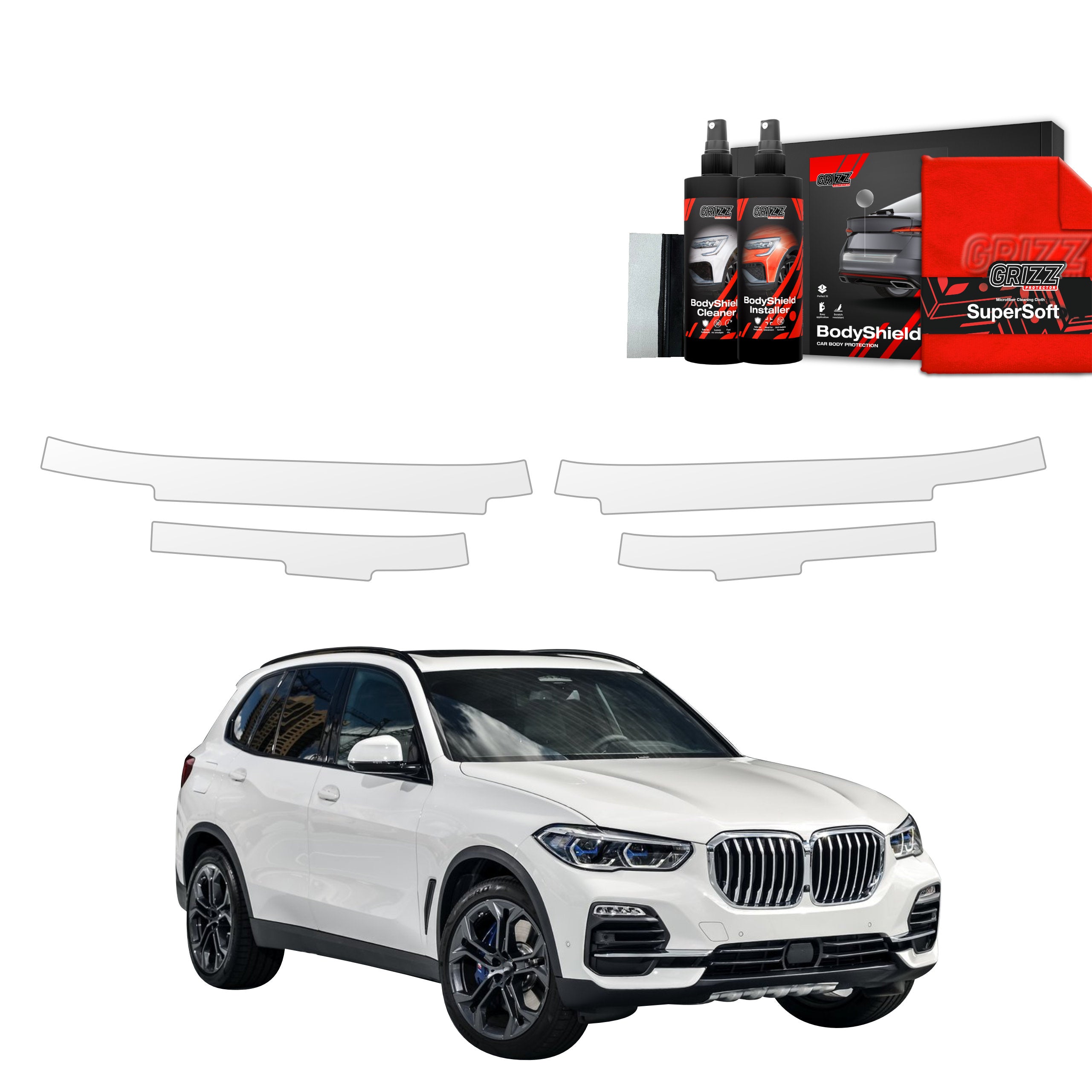 4in1 Schutzfolie Grizz Protector für Schweller - BMW X5 (2018-2023)
