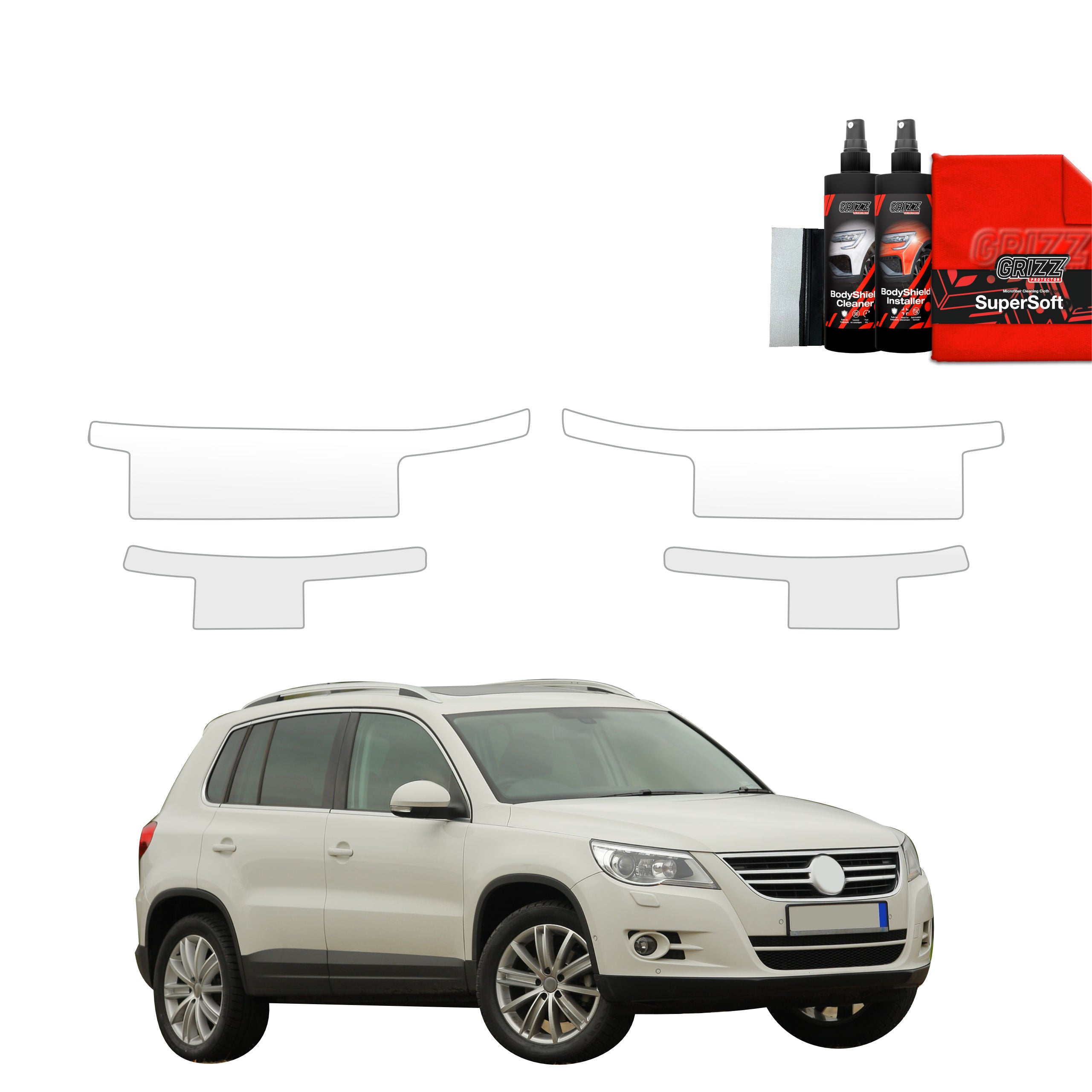 4in1 Schutzfolie Grizz Protector für Schweller - Volkswagen Tiguan 5D (2007-2011)