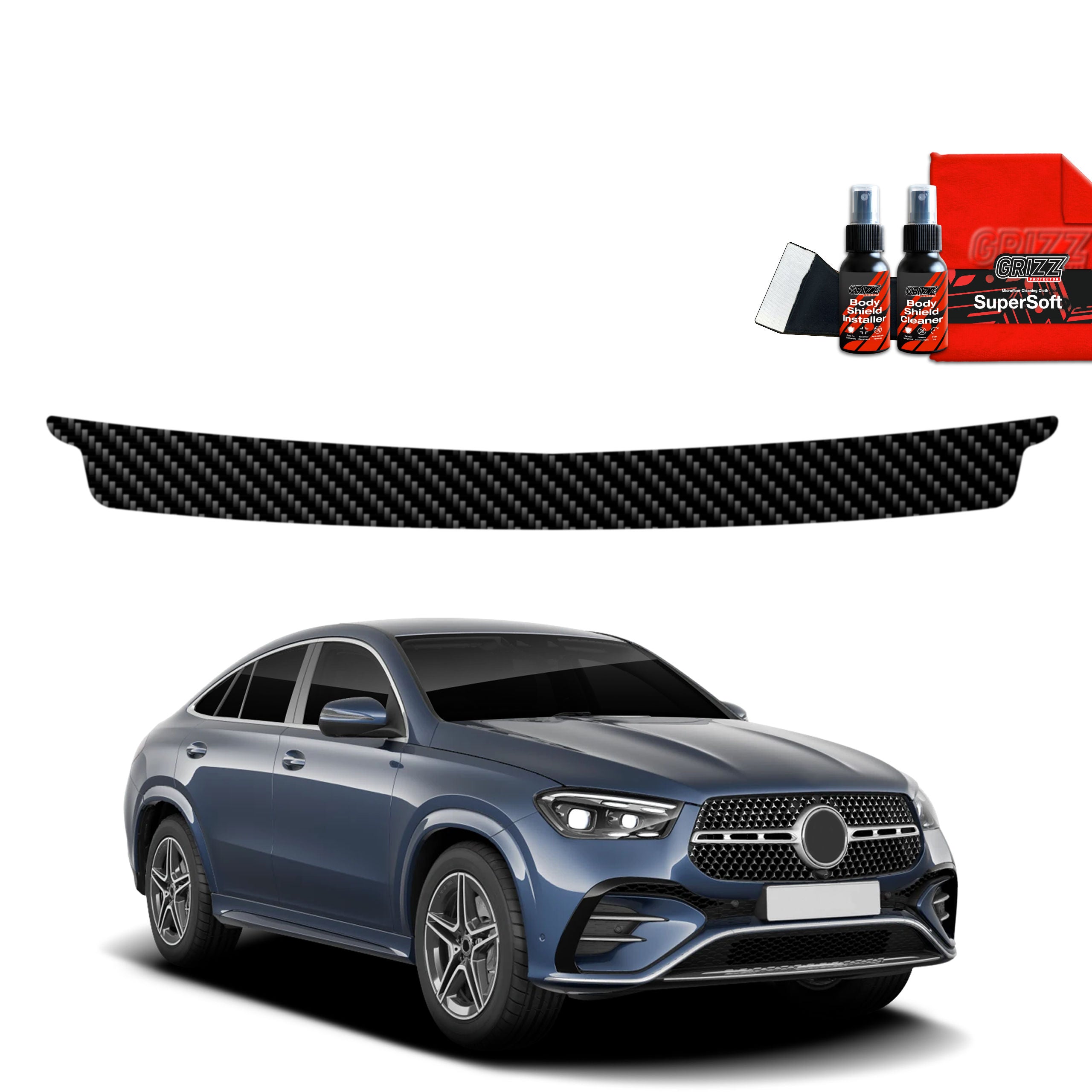 Kohlenstoff Schutzfolie Grizz Protector für Ladekante - Mercedes GLE 450d (2023-2026)