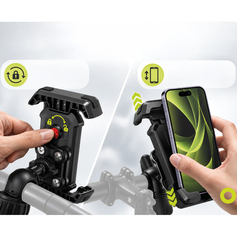 Fahrradhalterung für Handy am Lenker, Mobile Origin B1, stoßfest, Schwarz (3/13)