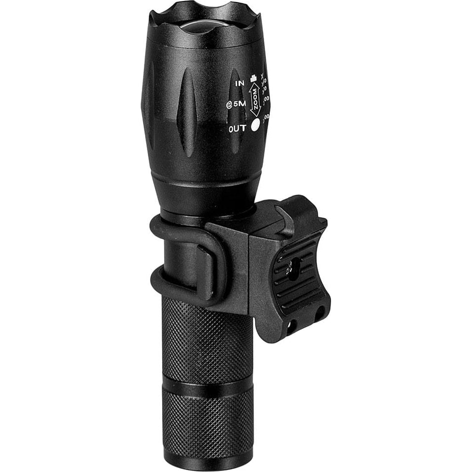Universelle Fahrradhalterung für Taschenlampe Vayox VA0076, schwarz, kompatibel mit 10–35 mm Lenker, aus strapazierfähigem Silikon.