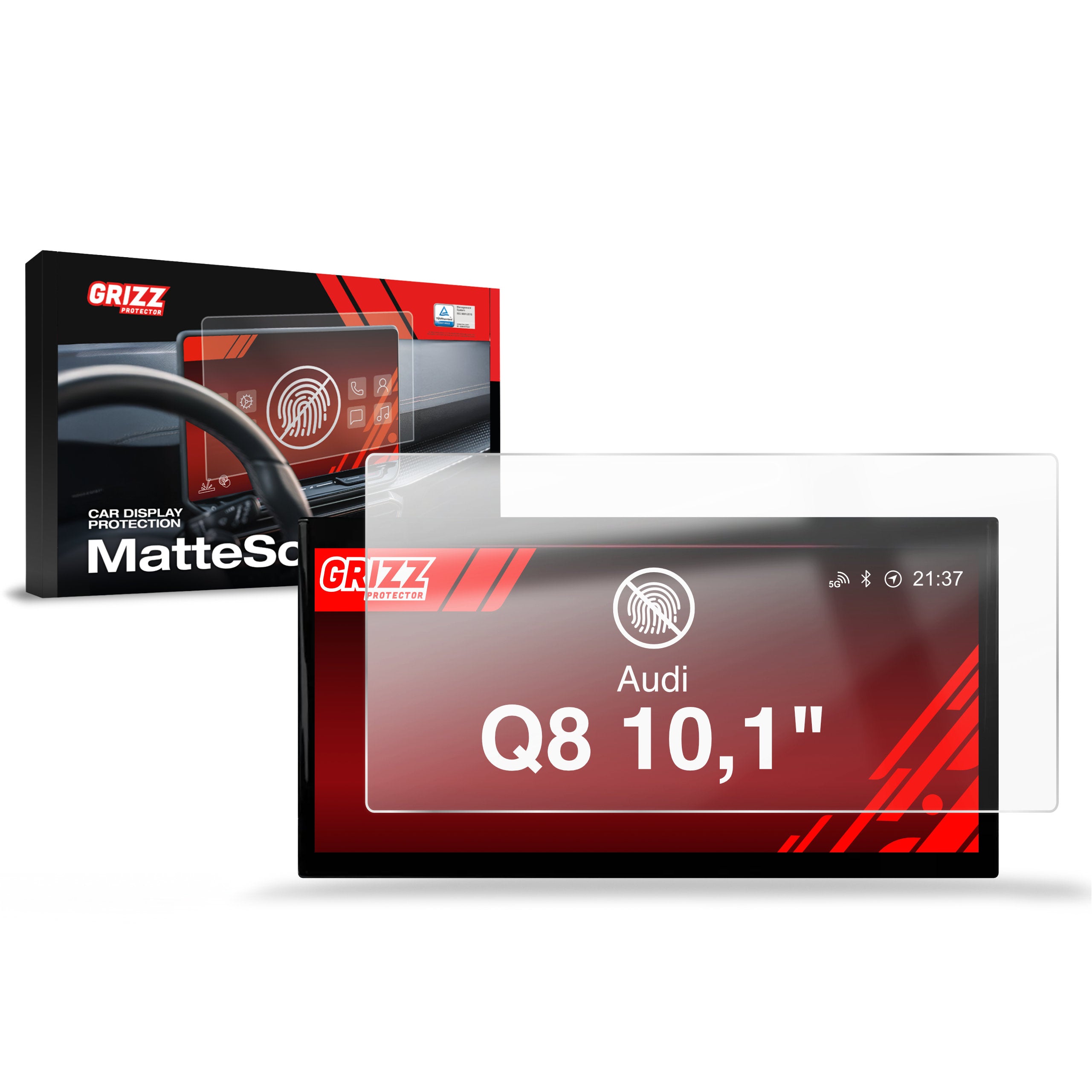 Matte Autodisplayfolie für Audi Q8 (2018-2026), Grizz Protector