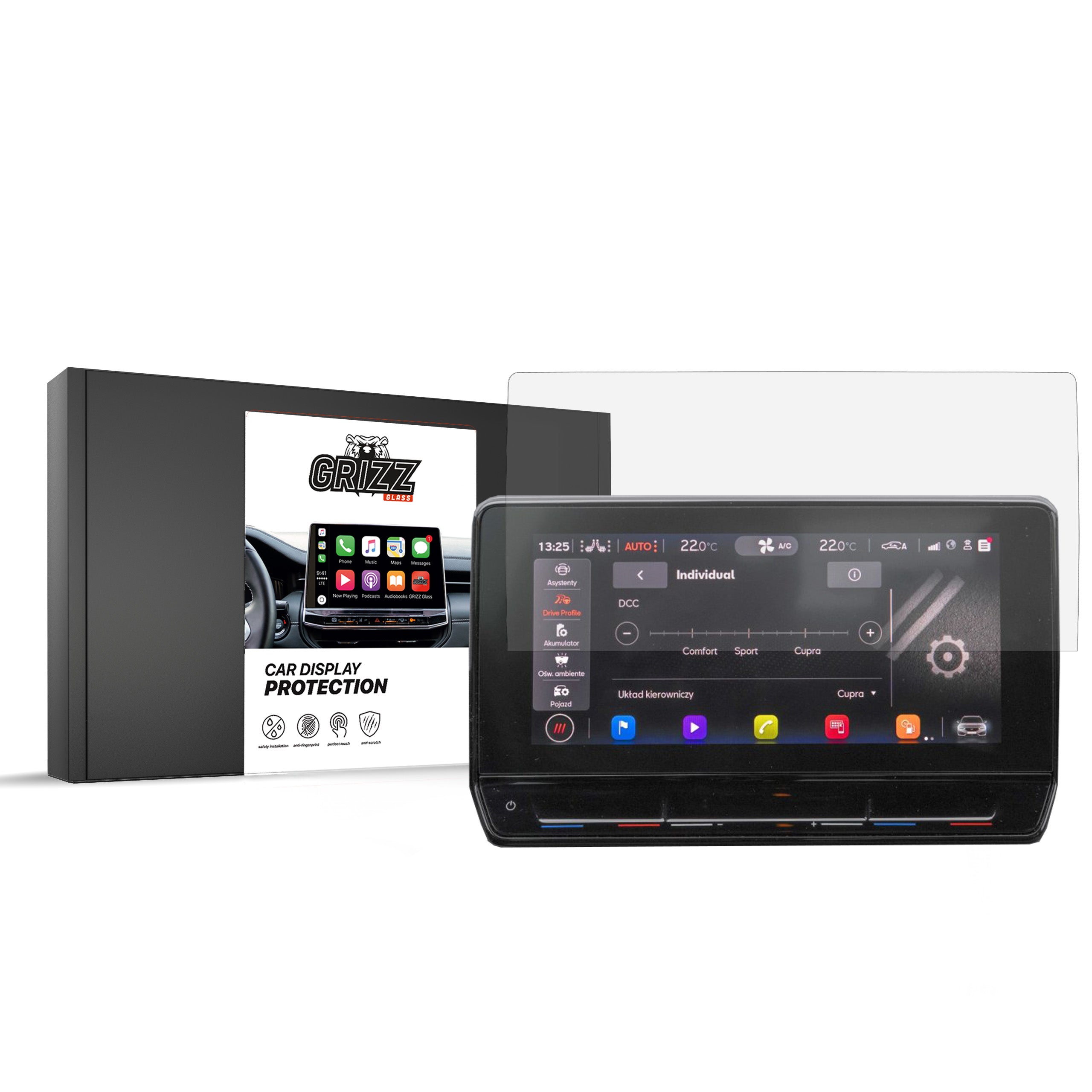 Keramische Autodisplayfolie für Cupra Born 12" (2021-2026), Grizz Protector