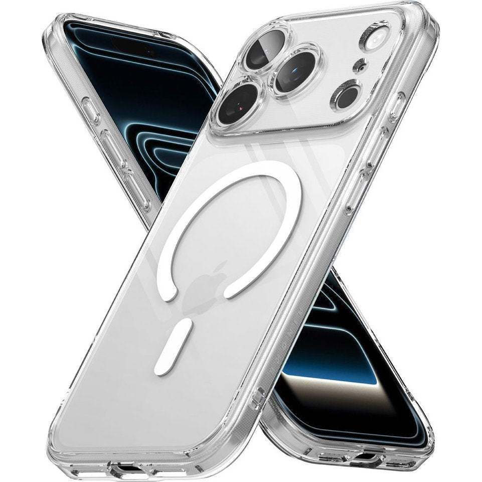Handyhülle für iPhone 18 Pro Max / 17 Pro Max, Ringke Fusion Magnetic mit MagSafe, Transparent und Weiß (5/9)