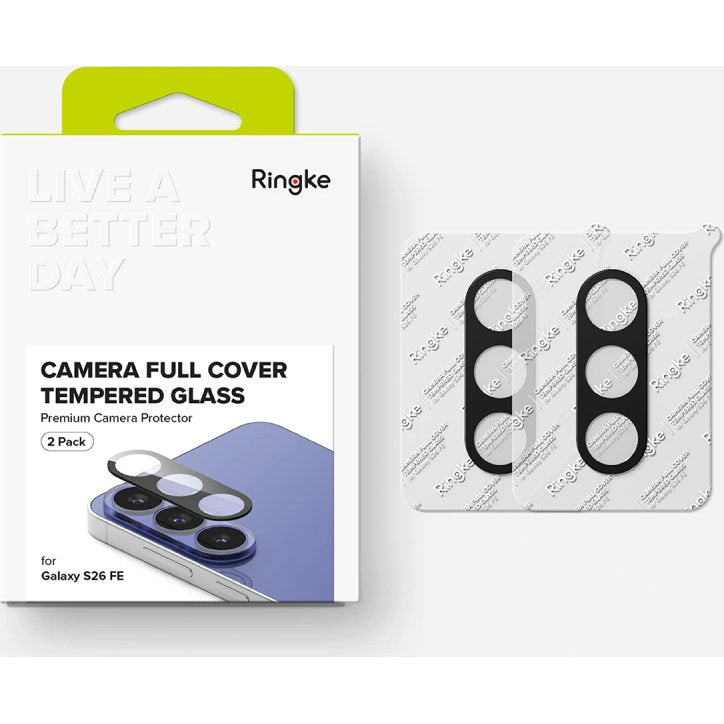 Kameraschutz für Galaxy S26 FE, Ringke Camera Full Cover Glass, 2 Stück (7/7)