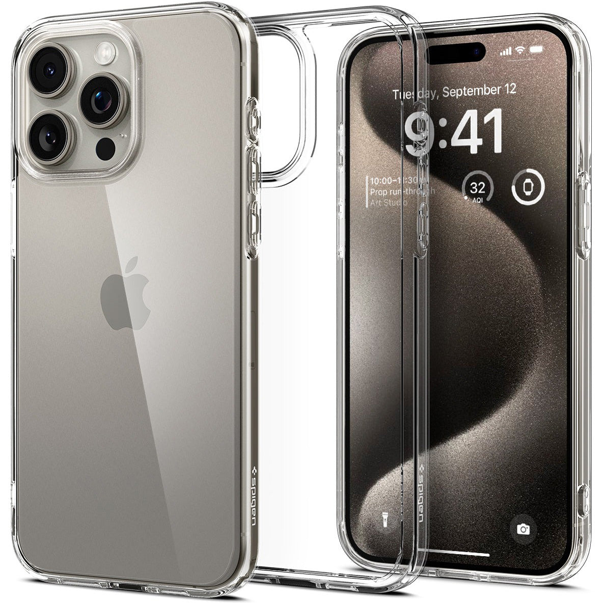 Schutzhülle für iPhone 15 Pro Max, Spigen Ultra Hybrid, Transparent