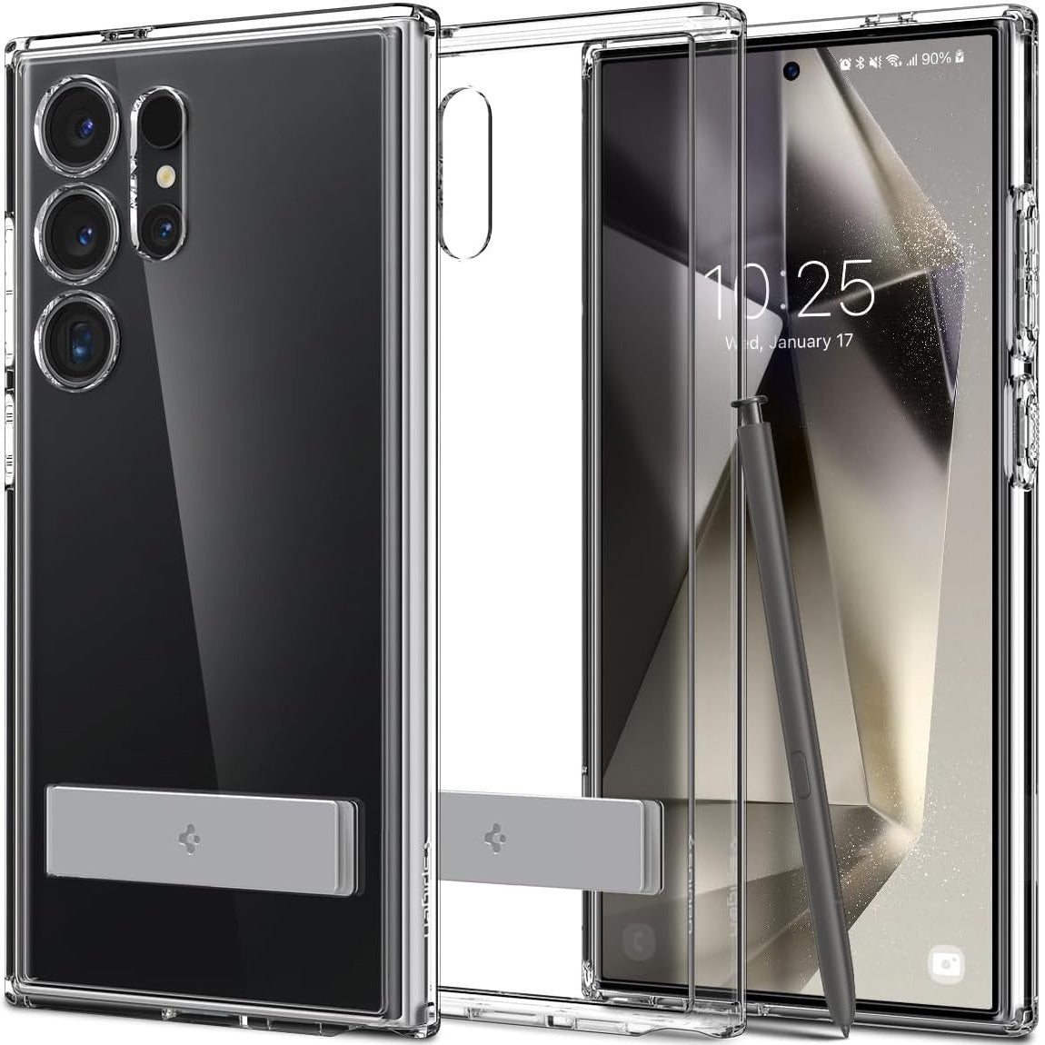Schutzhülle für Galaxy S24 Ultra, Spigen Ultra Hybrid S, Transparent