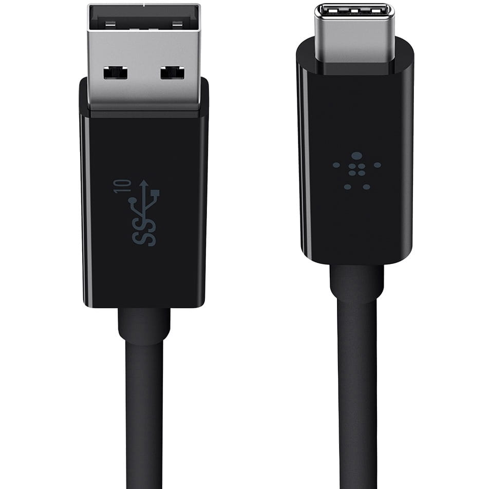 Kabel Belkin PD 3.1 USB-A zu USB-C 3A 1m, Schwarz