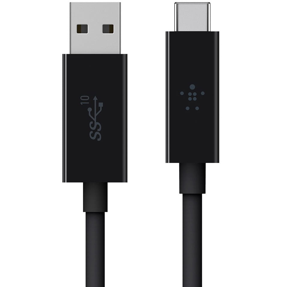 Kabel Belkin PD 3.1 USB-A zu USB-C 3A 1m, Schwarz