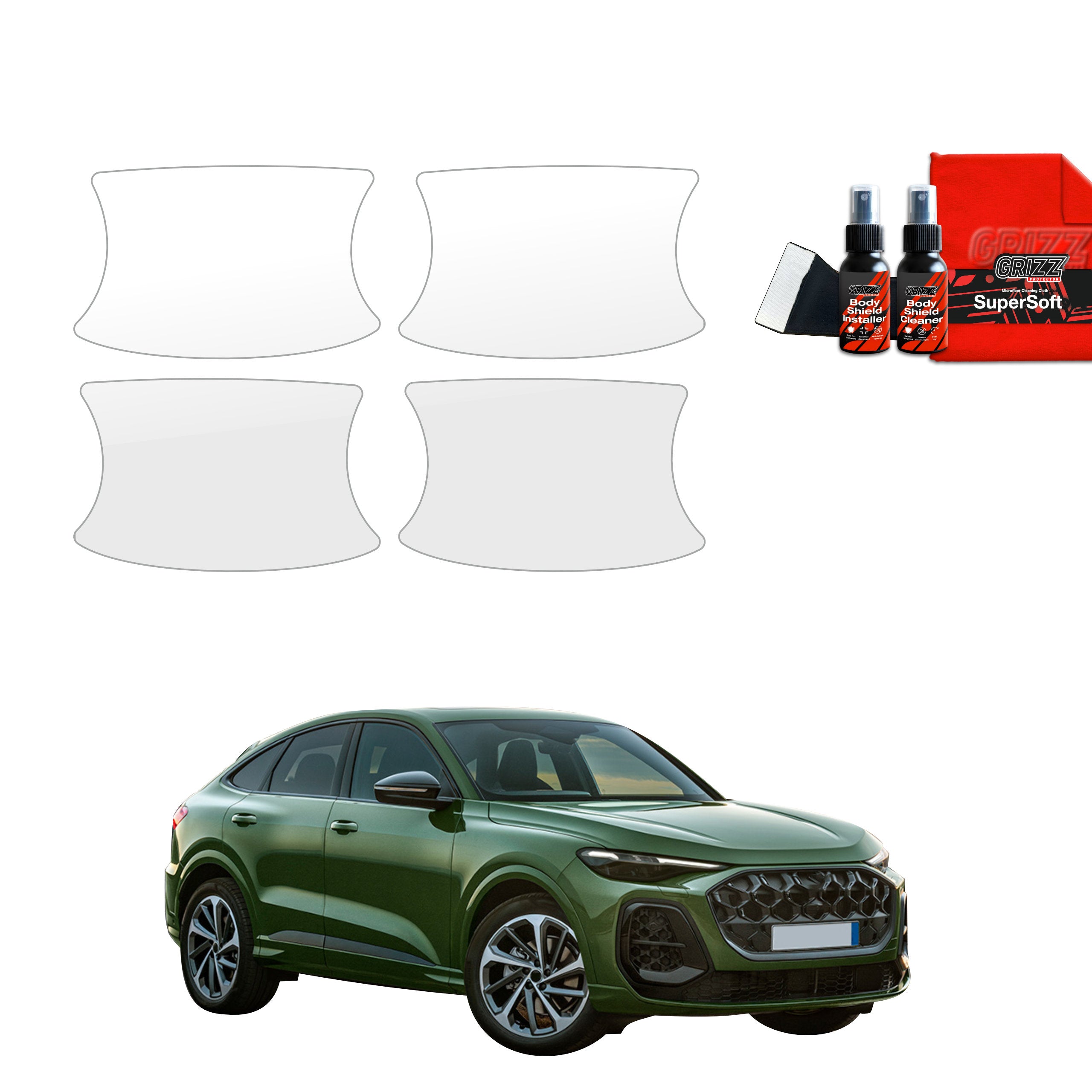 4in1 Schutzfolie Grizz Protector für Türgriffmulden - Audi Q5 Sportback (2025-2026)