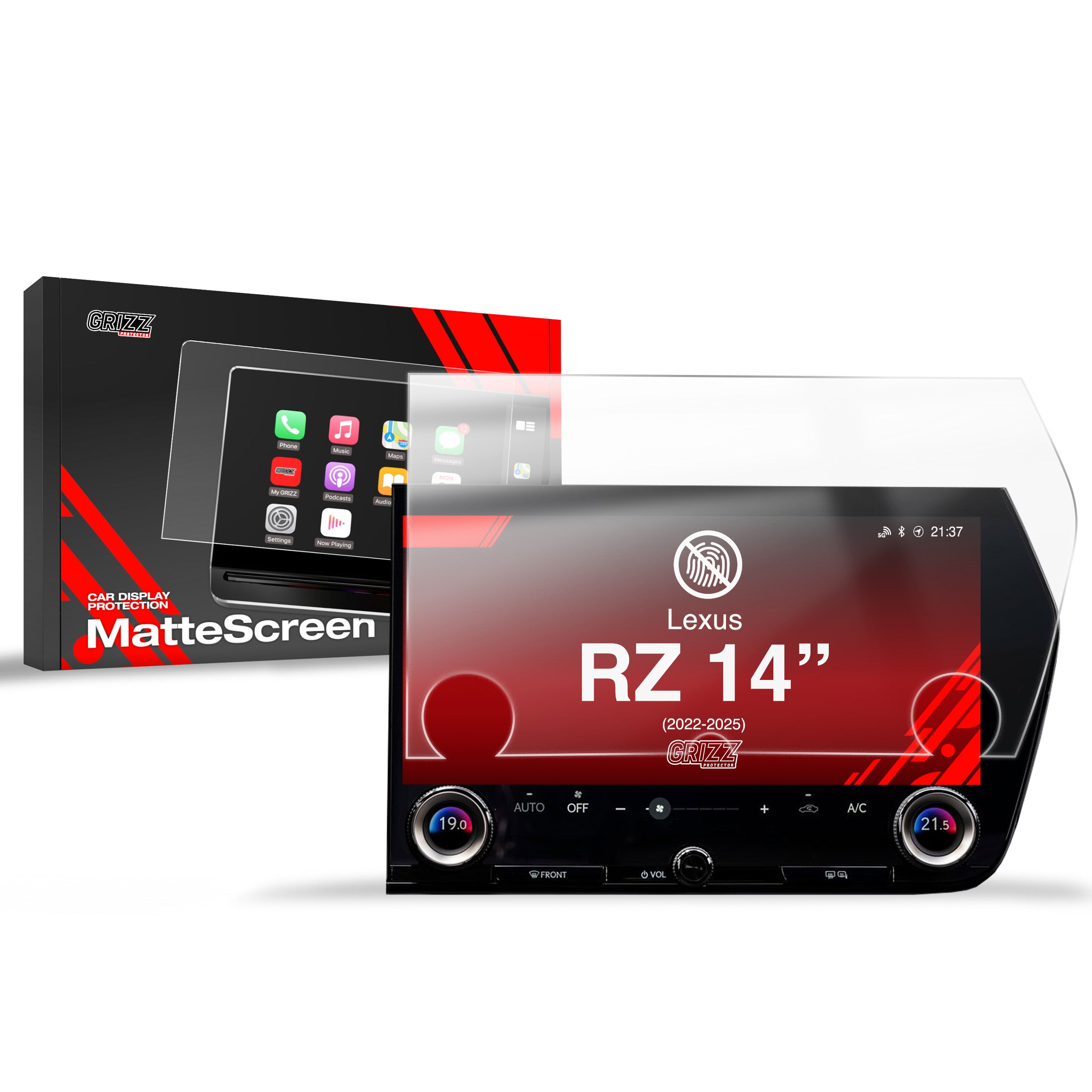 Matte Autodisplayfolie für Lexus RZ 14" (2022-2026), Grizz Protector