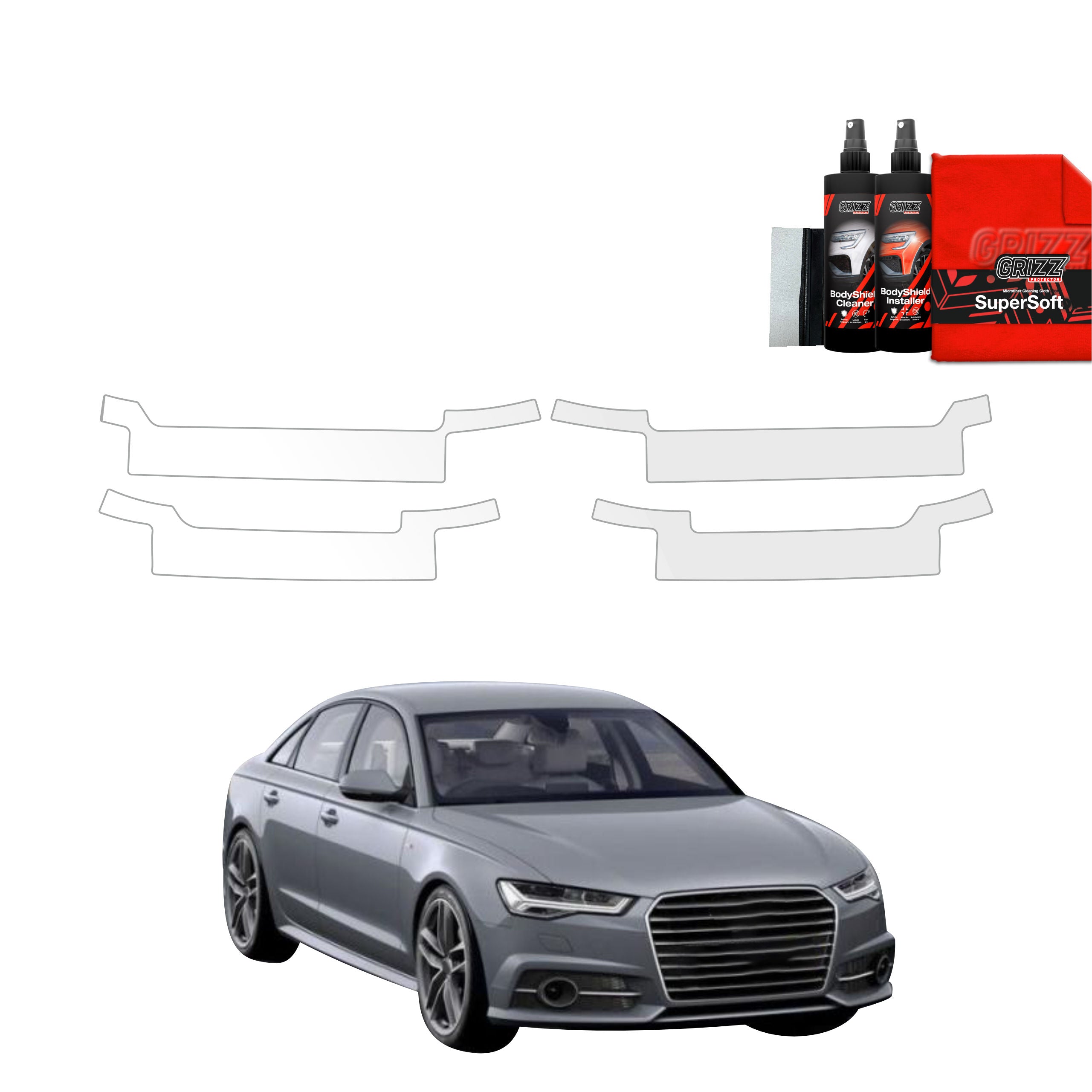 4in1 Schutzfolie Grizz Protector für Schweller - Audi A6 C7 Sedan (2011-2014)